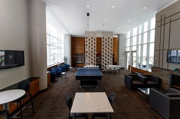 resident lounge in luxury building at 27 on 27th, Long Island City, 11101